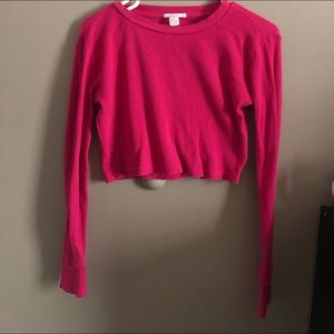 Pink sweater long sleeve